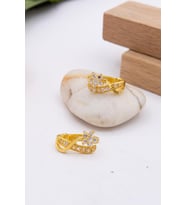22 Ayar Altın Küpe J Klips Kadın Küpe LKKP1245
