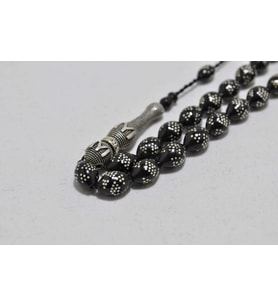 Kuka Tesbih Gümüş Çakımlı 7*10 mm(kkt-10351)