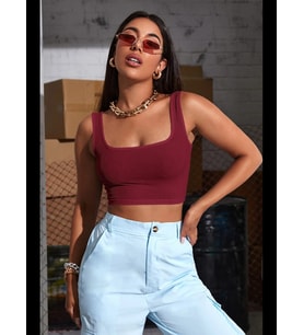 Fantezia Night Kadın Haki Yeşili Kalın Askılı Crop Top Büstiyer