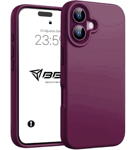 iPhone 16 Plus İle Uyumlu Kılıf İnce Ve Dayanıklı Sıvı Silikon 3 Katmanlı Tam Kaplamalı Şık Yumuşak Jel Hissi Yüksek Kalite Kauçuk Telefon Kılıfı (Mürdüm)