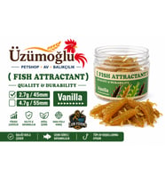 ÜZÜMOĞLU Lion Fishing Fish Attractant Vanilla Aromalı Silikon Yem 45mm 2.7g – Altın Kahve Simli Yapay Balık Yemi