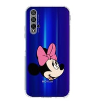 Huawei Honor 20  Kamera korumalı Kapak Minnie Mouse Tasarımlı  Şeffaf Kılıf