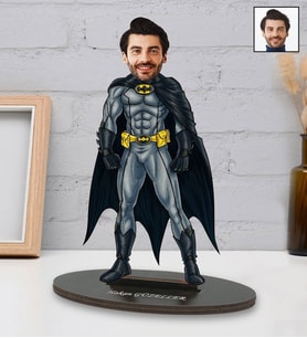 Kişiye Özel Batman Tasarımlı Karikatür Biblo