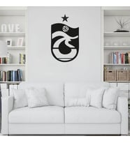 Trabzonspor Logo Metal Duvar Tablosu - AMD6310 (Siyah)