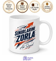 Sınırlarını Zorla Motivasyonlu Sporcu ve Öğrenci Kupası Hediye Bardak