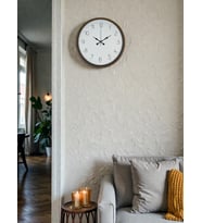 36 Cm Kahverengi Sade Dekoratif Duvar Saati