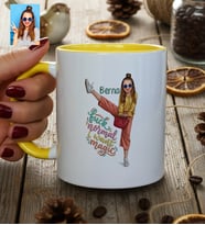 Kişiye Özel Karikatürlü Fuck Normal I Want Magic Kupa Bardak Doğum Günü Hediyesi