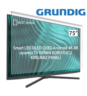 Grundig 75" inç Smart LED OLED QLED Android 4K-8K Televizyon Tv Ekran Koruyucu