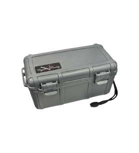Cigar Caddy 15 Koyu Gri Travel Humidor Puro Kutusu (Karışık)
