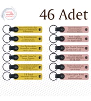 Sarı & Yavru Ağzı, 46’lı Set, Sınıf Anılarınızı Taşıyacak Özel Hediye, Kişisel Mesajlı Anahtarlık