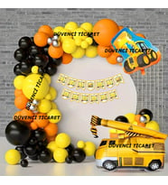 İŞ MAKİNALARI TEMALI BALON ZİNCİR SET