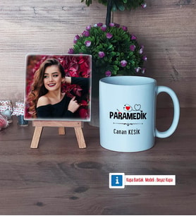 Paramedik Fotoğraflı Dekoratif Taş, Kupa Bardak Beyaz Hediye (Model 1)