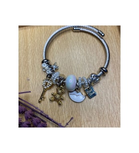 Çelik Charm Bileklik Teddy