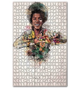 Cakapuzzle Michael Jackson Resmi Görseli Puzzle Yapboz MDF (Ahşap) (120 Parça)