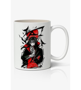 Anime Itachi Beyaz Porselen Kupa Bardak