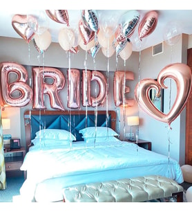 Bride To Be Partisi Balonlarla Oda Süsleme
