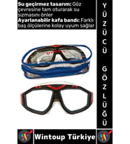 #Gözlük Özel Model Konforlu Sızdırmaz Buğu Önleyen Çok Şık Ayarlanabilir Deniz Havuz Yüzücü Gözlüğü