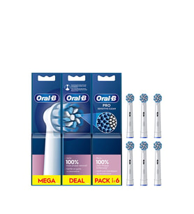 Oral-B Pro Sensitive Clean EB60 6'lı Beyaz Diş Fırçası Yedek Başlığı