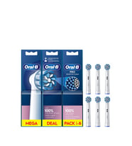 Oral-B Pro Sensitive Clean EB60 6'lı Beyaz Diş Fırçası Yedek Başlığı