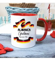 Almanca  Öğretmenine Özel Öğretmenler Günü Hediyesi Kişiye Özel Kupa Bardak