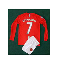 Ronaldo Çocuk Forması Uzun Kollu M.united (Beyaz)