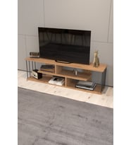 Tv Sehpası Raflı 140 Cm Gzd Tv Ünitesi Atlantik Ceviz