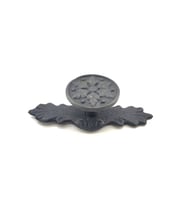 Antika Tarz Dekoratif Pirinç Çiçek Düğme - 27x70 mm, Oksit TG-V 5559