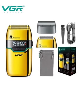 Vgr V-350 tıraş makinesi yıkanabilir Ipx6 şarj edilebilir profesyonel elektrikli folyo tıraş yedek başlık