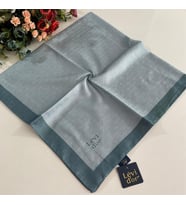 Levidor Premium Monogram Eşarp Su Yeşili-Mint GX0214