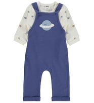 Civil Baby Gezegen Baskılı 6-18 Ay Slopet - Mavi