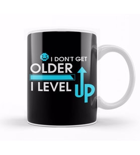 I Don t Get Older I Level Up Gamer Birthday Kupa Bardak Porselen