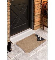 Bej Kedi Desenli Kapı Önü Paspası KP07