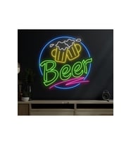 Beer Yazılı ve Şekilli Neon Tabela