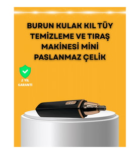 Mey İthalat® USB Şarjlı Sessiz Burun ve Kulak Kılı Temizleme Cihazı