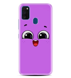Samsung M21 M22 M23 M30 M31S M32 Kılıf Desenli Silikon Purple Sweety 1717
