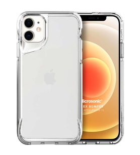 Microsonic Apple iPhone 12 Kılıf Trex Bumper Şeffaf (Renksiz)