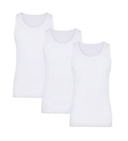 Thermoform Bambu Erkek Atlet Beyaz 3'lü Paket (Çok Renkli)
