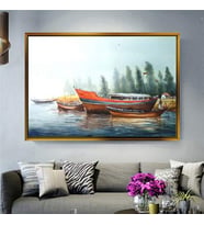 Altın Çerçeveli dekoratif tablo a1810 (Gold)
