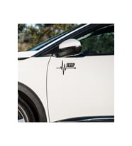 Jeep Compass kapı ayna altı için JEEP yazılı 2 adet sticker - atatürk sticker hediyeli
