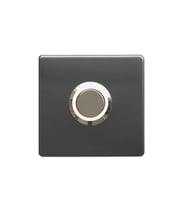 LOCKWAY Z-201ABL Antresit Paslanmaz Tek Kontak Zil Butonu Beyaz Led