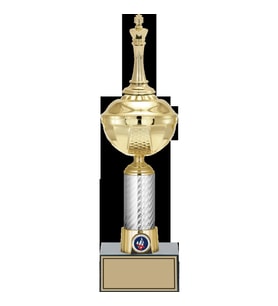 ODAK KUPA - Figürlü Kupalar - Satranç Figürlü Kupalar FG-057 C - 37 cm