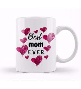 Anneler Günü Best Mom Ever Mom Gifts Kupa Bardak Porselen