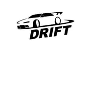 Drift Yapan Araba Aksesuar Oto Sticker Siyah 20*10 Cm