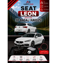 Seat Leon HB 2013 - 2020 Araca Özel 3D Bagaj Havuzu
