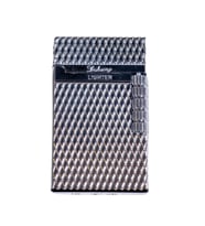 Black Martin Soft Flame Desenli Gümüş Metal Çakmak - TR9278