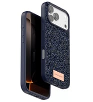 Northcity Onegif Apple iPhone 17 Pro Uyumlu Bright Simli Kapak - Mavi