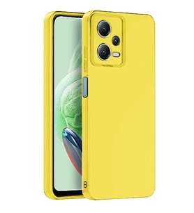 Xiaomi Redmi Note 12 Pro 5g Kılıf Nano İçi Kadife Silikon - Sarı