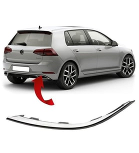 Vw Golf 7.5 Sol Tampon Çıtası Krom 2017-2020