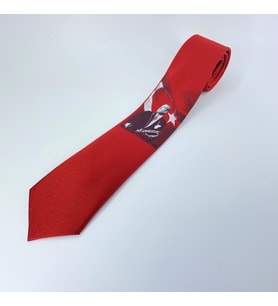 MORDİNO Atatürk Nutuk Kırmızı Kravat (Karışık)