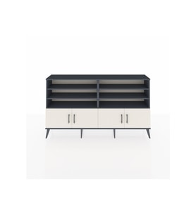 Arges Konsol 6 Raflı 4 Kapaklı 176x30x99 Antrasit-Aytaşı/Antrasit